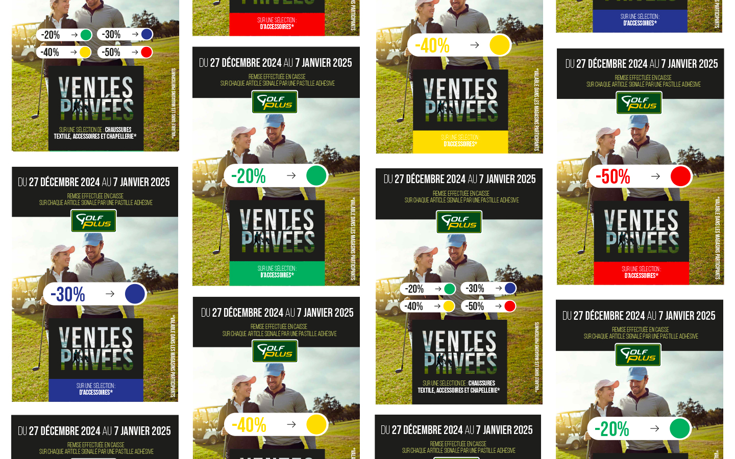 Operation commercial ventes privees, opération commerciale Golf Plus par Florent Andarelli
